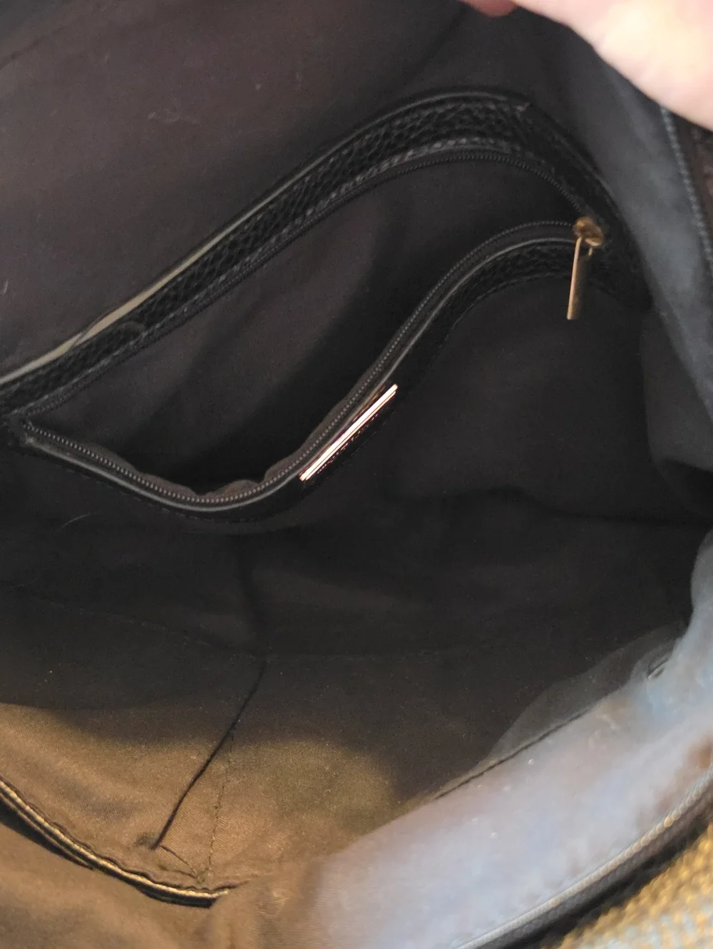 Michael Kors Black Pebbled Leather Shoulder Hobo with Gold Hardware